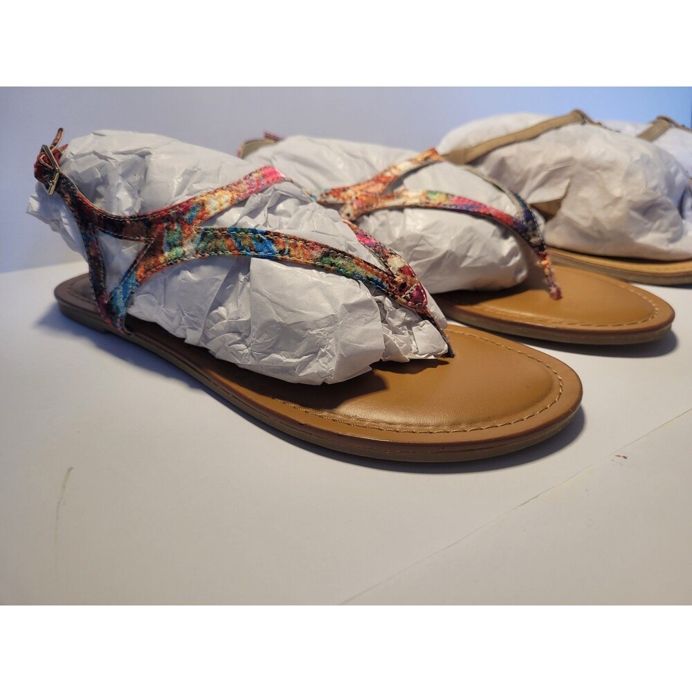 Women's Floral Print Thong Sandals